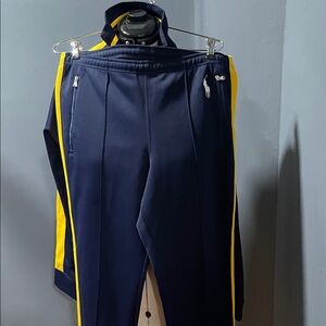 Polo Ralph Lauren Dark Blue Pants with Yellow Stripes Size-Small NWOT